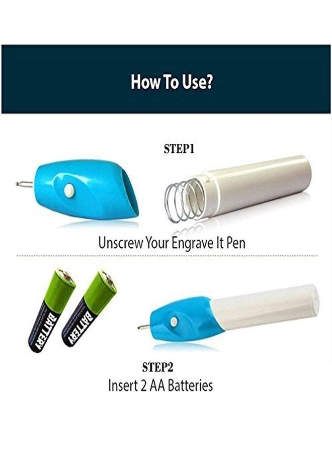 Hookcart Engraving Pen For Metal Plastic Steel Wood Glass With Extra Tool Nib, Pack of 1 - Image 3